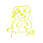 Ilustração de um ursinho sorridente com a frase "Positive Vibes Only". A imagem destaca a mensagem otimista "Hoje é um novo dia. Tudo é diferente de ontem" em estilo artístico. Ideal para transmitir positividade e encorajamento.