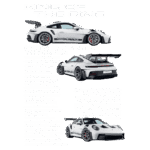 Porsche 911 GT3, um carro esportivo de alta performance, exibindo design aerodinâmico e detalhes sofisticados, simbolizando potência e elegância na engenharia automotiva.