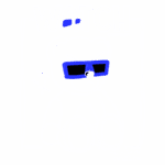 Urso estilizado usando óculos escuros, com a palavra "WATCH" em destaque e a mensagem "CAREFULLY!" abaixo. Fundo simples e gráfico, transmitindo uma sensação de alerta e descontração. Ideal para temas de atenção e proteção.