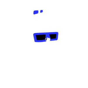 Urso estilizado usando óculos escuros, com a palavra "WATCH" em destaque e a mensagem "CAREFULLY!" abaixo. Fundo simples e gráfico, transmitindo uma sensação de alerta e descontração. Ideal para temas de atenção e proteção.