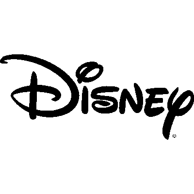 Logotipo da Disney, uma das principais empresas de entretenimento do mundo, conhecida por seus filmes, séries e parques temáticos.