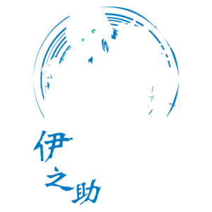 Ilustração de um personagem com cabelo escuro e olhos marcantes, vestindo uma roupa estilizada e segurando uma espada. Ao seu lado, uma criatura com cabeça de animal. O fundo apresenta um círculo azul, e há caracteres em azul e preto, sugerindo uma temática de fantasia ou mitologia.