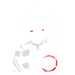 Imagem de um personagem do anime Demon Slayer, com cabelo rebelde e dois olhos distintos, um vermelho e outro normal. O fundo apresenta um design dinâmico, com elementos de ação, e o título "Demon Slayer" em destaque.