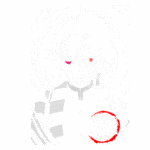 Imagem do personagem principal de Demon Slayer, com cabelo desgrenhado e olhos distintos, um vermelho e um rosa, cercado por um fundo dinâmico. O título "DEMON SLAYER" aparece em destaque na parte inferior.