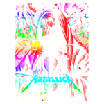 Imagem colorida e abstrata, representando uma figura com uma forte presença visual em tons vibrantes de vermelho, azul, verde e amarelo. Ideal para destacar arte digital ou design contemporâneo.