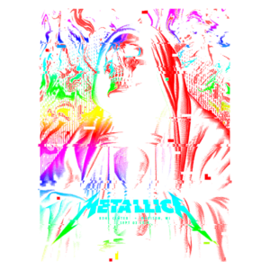 Imagem colorida e abstrata, representando uma figura com uma forte presença visual em tons vibrantes de vermelho, azul, verde e amarelo. Ideal para destacar arte digital ou design contemporâneo.