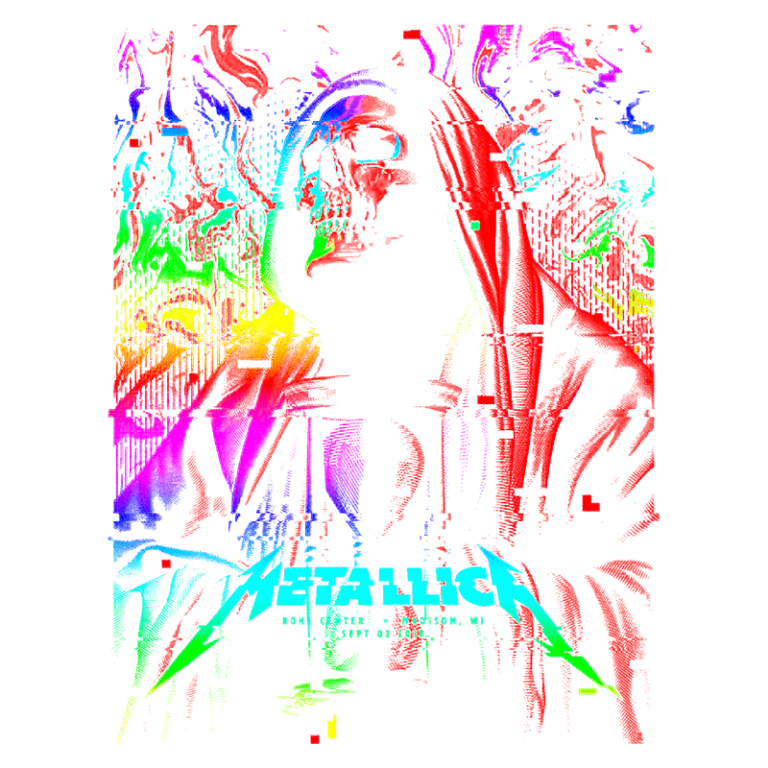 Imagem colorida e abstrata, representando uma figura com uma forte presença visual em tons vibrantes de vermelho, azul, verde e amarelo. Ideal para destacar arte digital ou design contemporâneo.
