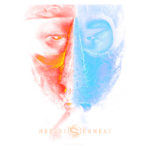 Imagem estilizada mostrando duas figuras em lados opostos, uma com tons avermelhados representando um guerreiro, e outra com tons azulados representando um lutador, ambos de máscaras. No centro, o logo do jogo “Mortal Kombat”. Ideal para fãs de jogos de luta e cultura gamer.