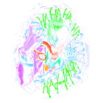 Imagem estilizada do Coringa, personagem icônico da DC Comics, em cores vibrantes e traços dinâmicos. A arte captura sua expressão maníaca, com elementos psicodélicos ao redor, refletindo sua personalidade caótica e provocadora.