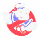 Imagem do Marshmallow Man, personagem icônico do filme Os Caça-Fantasmas, com uma expressão zangada, usando um chapéu marinheiro e gravata vermelha, sobre um fundo com o símbolo da proibição.
