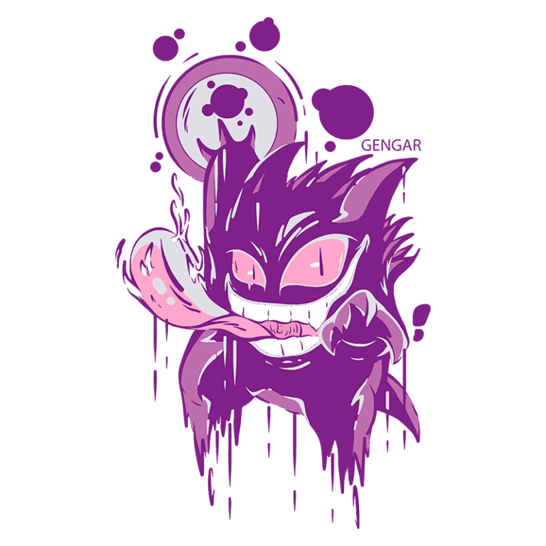 Greng Pokemon Roxo Estampa Digital em DTF - Pokemon - 21395 - Grupo Criativous
