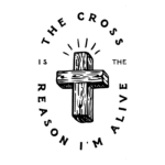 Imagem de uma cruz estilizada com a frase "A cruz é a razão pela qual estou vivo", simbolizando a fé e a espiritualidade cristã.