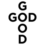 Imagem com a palavra "GOD" disposta em forma de cruz, destacando a mensagem de espiritualidade e fé. Ideal para temas religiosos e motivacionais.
