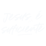 Texto em destaque "Jesus é suficiente" em estilo tipográfico moderno, enfatizando a mensagem de fé e espiritualidade.