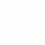 Texto em destaque com a frase "Just Jesus" e as palavras "The Way. The Truth. The Life." em um design simples e moderno, enfatizando a centralidade de Jesus na fé cristã.