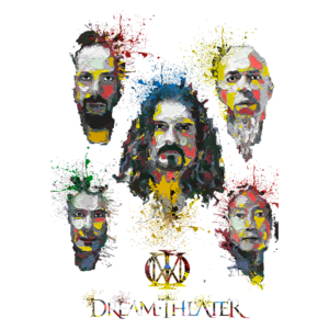 Imagem artística com cinco retratos estilizados de homens em uma composição vibrante, utilizando cores variadas como vermelho, azul, verde e amarelo, refletindo uma expressão criativa e emotiva.