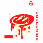 Imagem com a frase "Smile & Destroy" e elementos gráficos coloridos, destacando a importância de escolher uma vida feliz. Contém mensagens sobre viver com alegria, sonhar e aproveitar cada passo da jornada. Design moderno e vibrante, ideal para inspirar positividade.