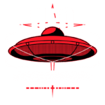 Ilustração de um disco voador em estilo gráfico, com a palavra "UFO" em destaque. O design apresenta linhas e elementos que simbolizam movimento e energia, evocando temas de ciência e mistério. A imagem sugere uma mensagem de transformação e questionamento das instituições tradicionais. Ideal para discussões sobre fenômenos extraterrestres e cultura pop.