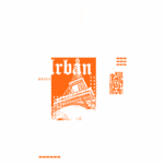 Arte gráfica com o tema "Paris Urban", destacando a Torre Eiffel, coordenadas geográficas e elementos de design moderno. Ideal para promover moda streetwear inspirada na cultura urbana de Paris.