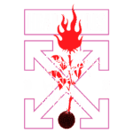 Imagem com o texto "HEART VIBES" em destaque, acompanhada de um coração vermelho e chamas, além de elementos gráficos como risadas e um globo. Design moderno e vibrante, representando a energia e a criatividade de 2023.