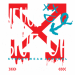 Texto alternativo: Design de camiseta streetwear com a frase "Never Give Up" destacada, acompanhada de elementos gráficos vibrantes e a mensagem "Keep Strong" em um estilo moderno e arrojado.