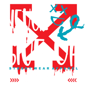 Texto alternativo: Design de camiseta streetwear com a frase "Never Give Up" destacada, acompanhada de elementos gráficos vibrantes e a mensagem "Keep Strong" em um estilo moderno e arrojado.