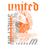 Imagem com o texto "United Brooklyn" em destaque, acompanhada por definições sobre a realidade, apresentando uma arte gráfica que combina elementos visuais e tipográficos. O design inclui cores vibrantes e referências a princípios universais, com os anos 2023 e 2123 destacados. Ideal para discussão sobre filosofia e ontologia.
