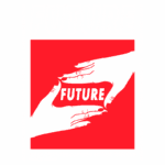 Imagem com design gráfico apresentando a palavra "FUTURE" em destaque, com fundo vermelho e elementos gráficos que transmitem uma sensação de modernidade e inovação. Inclui a frase "Take hold of the future or the future will take hold of you - be futurewise" e menciona edição limitada. Ideal para temas relacionados a futuro, tendências e design contemporâneo.