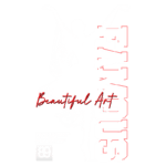 Imagem estilizada de uma bailarina em movimento, com as palavras "FAMOUS" e "Beautiful Art" em destaque. A arte evoca a beleza da dança e a expressão artística, ideal para temas relacionados à cultura e à performance.