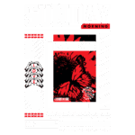 Imagem com design gráfico vibrante destacando a mensagem "Positive Vibes" em um fundo de borboletas vermelhas. Inclui elementos de streetwear e referências à gratidão, ideal para inspirar reflexões positivas em um domingo.