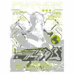 Imagem estilizada com elementos futuristas, apresentando uma escultura clássica de um homem com barba, cercada por gráficos e textos em neon. O fundo contém ícones tecnológicos e representações do planeta, simbolizando a intersecção entre arte clássica e tecnologia moderna.