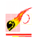 Imagem gráfica com um design vibrante que apresenta um capacete de motociclista em chamas, acompanhado do texto "NIGHT RIDER", "RACER CLUB" e "LIGHT SPEED MOTORCYCLE". Ideal para entusiastas de motociclismo e cultura automotiva.