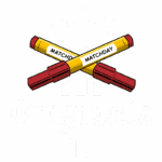 Logo da Adidas Originals com canetas cruzadas, destacando as palavras "Matchday" e "Originals", em um design moderno e colorido.