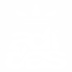 Logotipo estilizado da Adidas em branco, com a icônica tríade de folhas na parte superior e a palavra "adidas" em letras fluidas e destacadas. Ideal para identificação de marca no contexto esportivo e de moda.