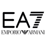 Logotipo da marca EA7 Emporio Armani, representando o estilo e a elegância da moda italiana.