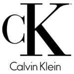 Logo da Calvin Klein com as iniciais "ck" em um design elegante e minimalista, representando a marca de moda e fragrâncias.