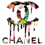 Composição artística de flores coloridas sobre fundo preto, incluindo lírios, orquídeas e outras espécies, destacando a beleza da natureza e a diversidade floral. Ideal para ilustrações botânicas e projetos de design.