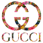 Logotipo floral colorido, composto por uma composição de flores em tons de rosa, amarelo e azul, formando um design circular com um fundo branco. Ideal para empresas ligadas à natureza, eventos ou moda.