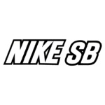 Logotipo da Nike SB, representando a linha de produtos voltada para skate da marca Nike. Ideal para artigos sobre moda de skate e equipamentos esportivos.