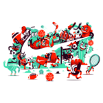 Ilustração vibrante de personagens animados praticando diversos esportes, como futebol, basquete e tênis, em um cenário dinâmico e colorido, refletindo a energia e a paixão pelo esporte. Ideal para conteúdo relacionado a atividades físicas, eventos esportivos e entretenimento juvenil.