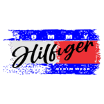 Logo da marca Tommy Hilfiger Denim Wear, apresentando as cores azul, branco e vermelho, com estilo moderno e urbano.