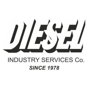 Logotipo da Diesel Industry Services Co., destacando o nome "DIESEL" em letras grandes e ousadas, com a inscrição "Industry Services Co." em texto menor e "Since 1978" abaixo, representando uma empresa com longa experiência no setor.