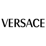 Logo da marca Versace, símbolo de moda de luxo e estilo icônico, reconhecido mundialmente.