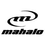 Logotipo da marca Mahalo, caracterizado por um design moderno e estilizado, com a letra 'm' em destaque e o nome 'mahalo' escrito embaixo, ideal para representar produtos e serviços de qualidade.