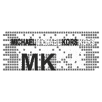 Logo da marca Michael Kors com as letras "MK" em destaque, representando estilo e elegância na moda.