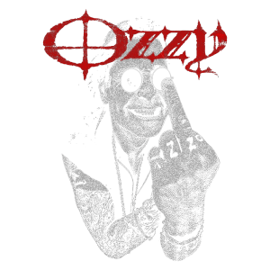 Imagem de um artista com tatuagens visíveis, usando óculos escuros, sorrindo e mostrando o dedo do meio. O fundo é verde e o texto "Dizzy" está em destaque em vermelho, representando um estilo ousado e provocativo, típico do cenário musical.