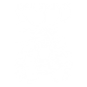 Imagem estilizada da banda Iron Maiden, apresentando uma figura envolta em ataduras, com correntes nas mãos e detalhes elétricos ao fundo, simbolizando o estilo icônico da banda de heavy metal.